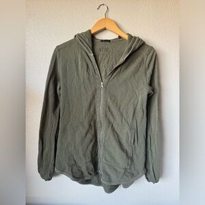 ATM Olive Green Front Zip Hoodie M